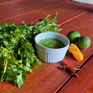 Receta salsa verde que lleva ralladura de limón foto salsa verde